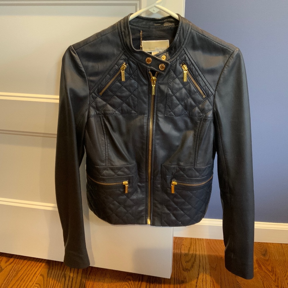 Michael Kors, leather jacket, Size Medium